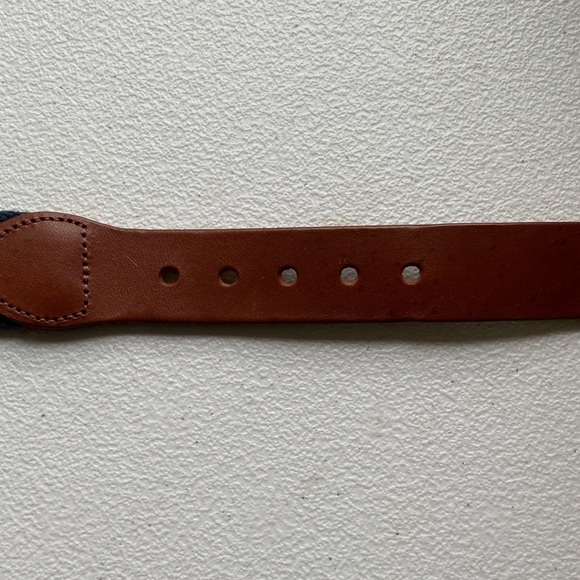 Blue and Red Patterned Belt with Nautical Flags 34” - Picture 5 of 9